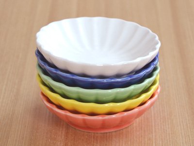 Amazon｜テーブルウェアイースト 豆皿5色セット 菊の花豆皿 小皿 和